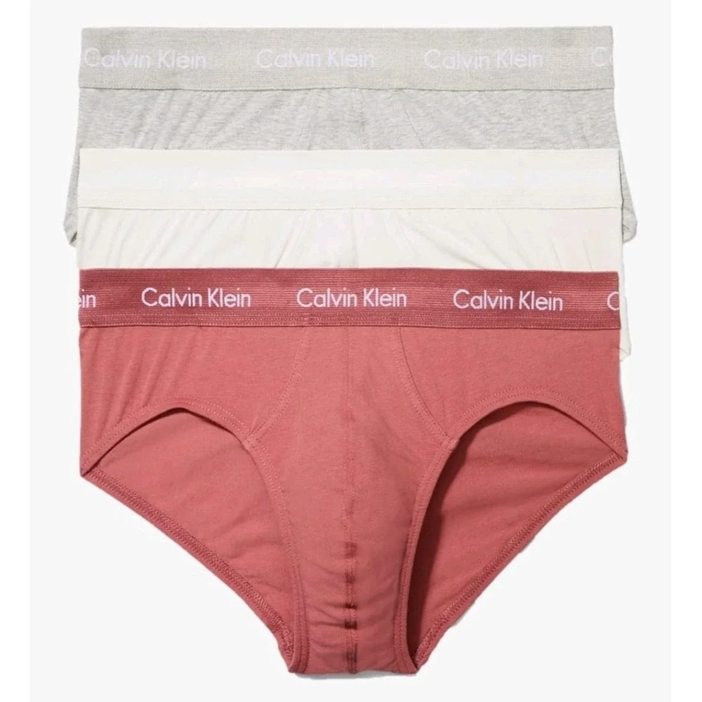 Calvin Klein 3 Pack Classic Cotton Stretch Hip Briefs Men's Size‎ XXL 44-46
